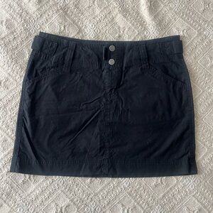Jacob Y2K Black Mini Skirt Button Front Size 10 (Fits 8) Preppy 90s